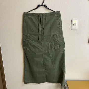 랄프 로렌 폴로 청바지 올리브 슬릿 롱 스커트