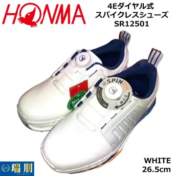 혼마 4E 다이얼식 스파이크리스 신발 WHITE 26.5cm