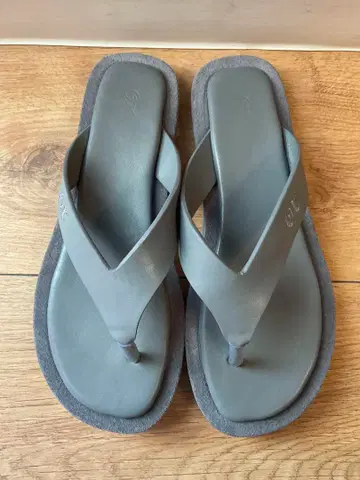 Team OX 스웨이드 가죽 샌들 그레이 25cm