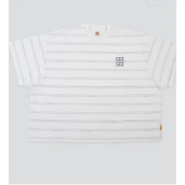 SEESEE 슈퍼 빅 플랫 SS 더블 스트라이프