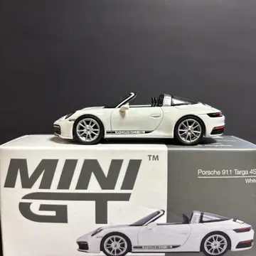 MINI GT 포르쉐 911 Targa 4S 레어 화이트 MINIGT