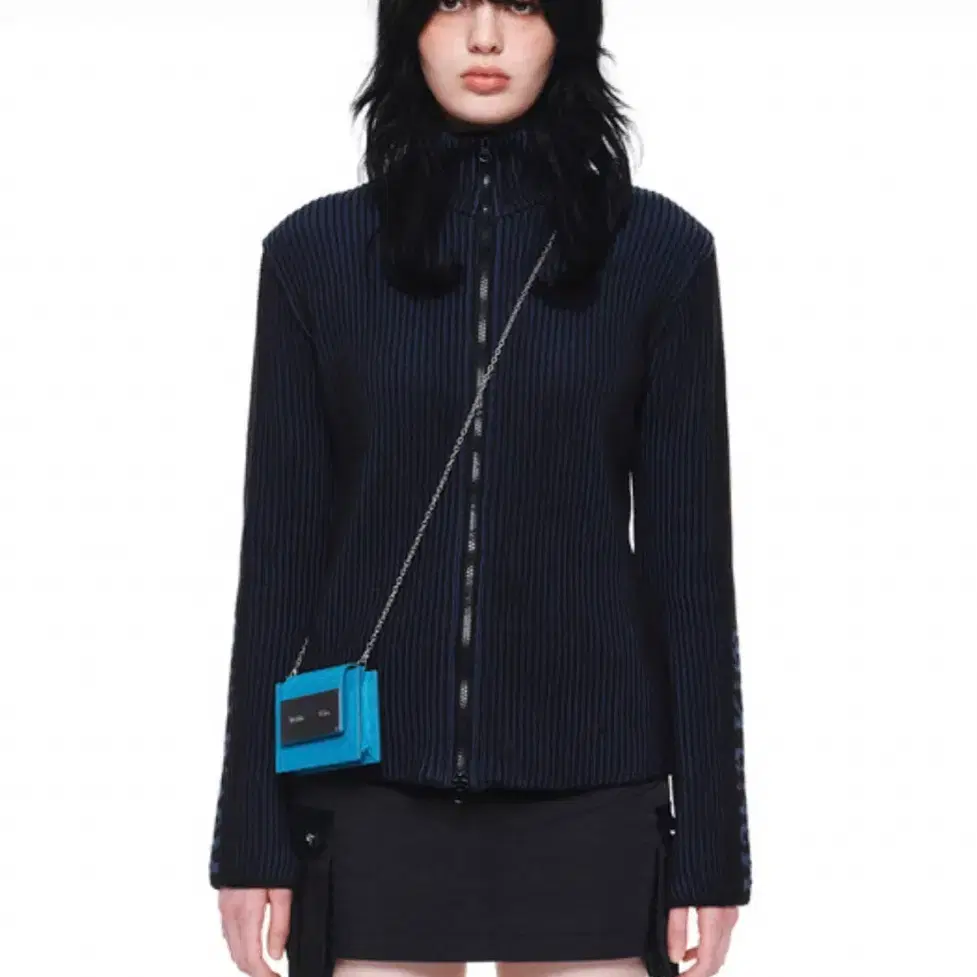 MATIN KIM | 마뗑킴 Matin Kim Sleeve Point Knit Zipper on