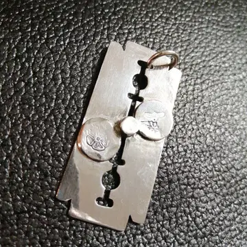 면도기 펜던트 탑 SILVER925 #울프 헤드 스톱 라이트