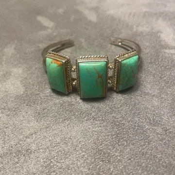 아가트 터콰이즈 실버 뱅글