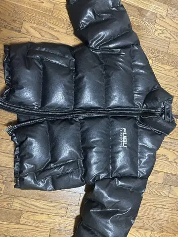 FUBU 가죽 다운 자켓