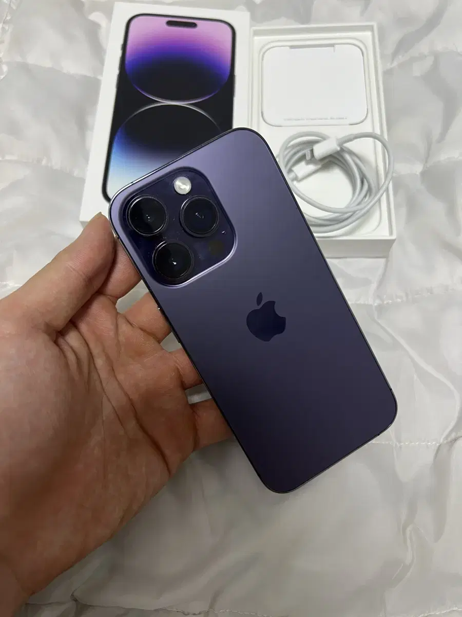새거급 아이폰14pro 128 퍼플