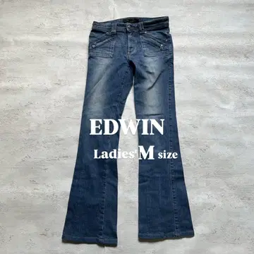 EDWIN 부츠 컷 데님 팬츠 워시 가공 SOMETHING 29인치