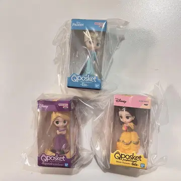 Qposket 엘사 라푼젤 벨 3개 세트