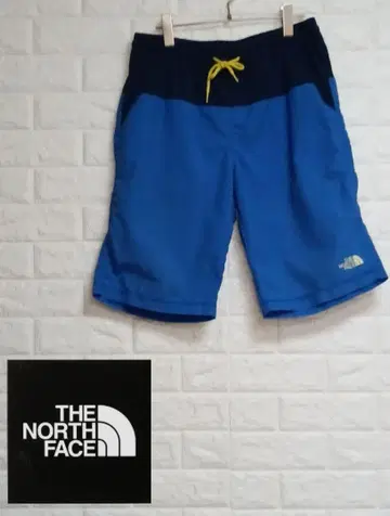 TheNORTHFACE 하프 팬츠 짙은 네이비 나일론 자수 로고 한국