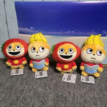 니시무라 유우지 작품 봉제 인형 코네즈미와 후르츠 4개 세트