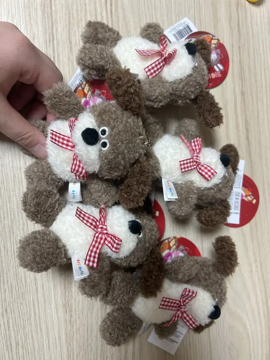 강아지 곰돌이 인형 키링