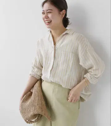 저널 스탠다드 리룸 린넨 빅 스키퍼 셔츠 슬로브 이에나