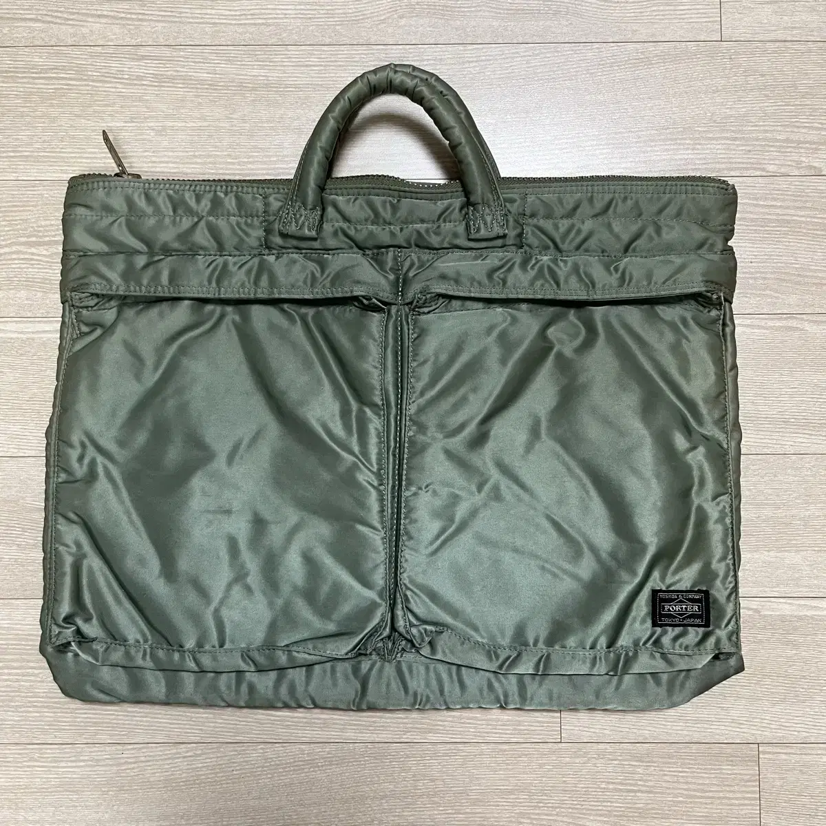 Yoshida Porter Helmet Bag Tote Bag Large L Sei Green (without shoulder strap)