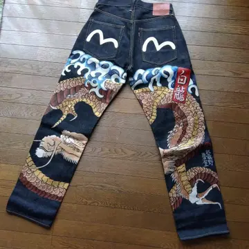 EVISU 데님 팬츠 32x35