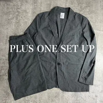 PLUS ONE SET UP 셋업 테일러드 자켓 하프 팬츠