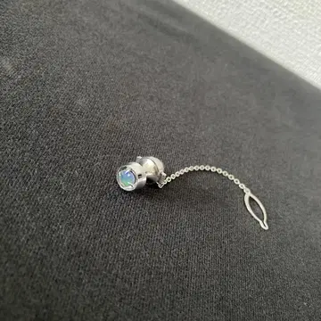 오팔 파이어 오팔 실버 넥타이핀 스카프핀 턱