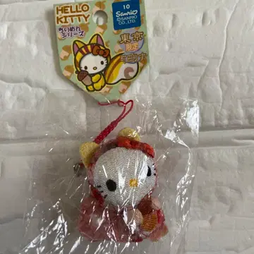 지역 한정 키티 스트랩 도쿄 한정 마쓰다 리스 크레이프 원단 배송비 포함