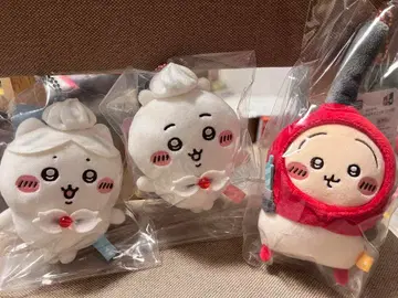 치이카와 휘핑 생일 마스코트 하트에 불을 붙이는 마스코트 3개 세트