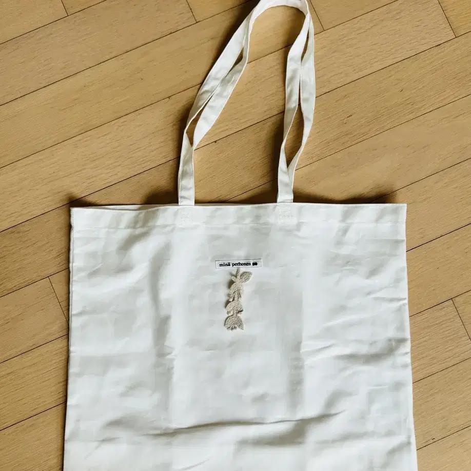 Mina Perhonen White Eco Bag (Medium) #미나페르호넨,#에코백