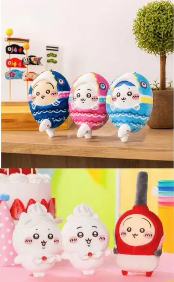 치이카와 휘핑 생일 마스코트와 치이카와 코이노보리 마스코트 6종 세트