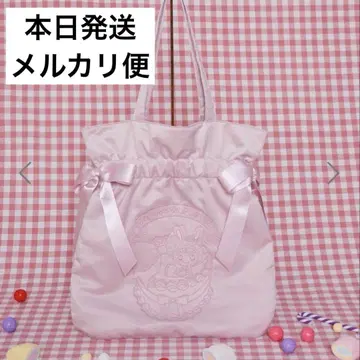 Maison de FLEUR 메조 피아노 더블 리본 토트백