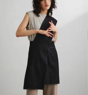 새상품 STYLEMIXER 와이드 원숄더 데님 베스트 M