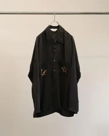 ancellm 노화 자수 셔츠 1