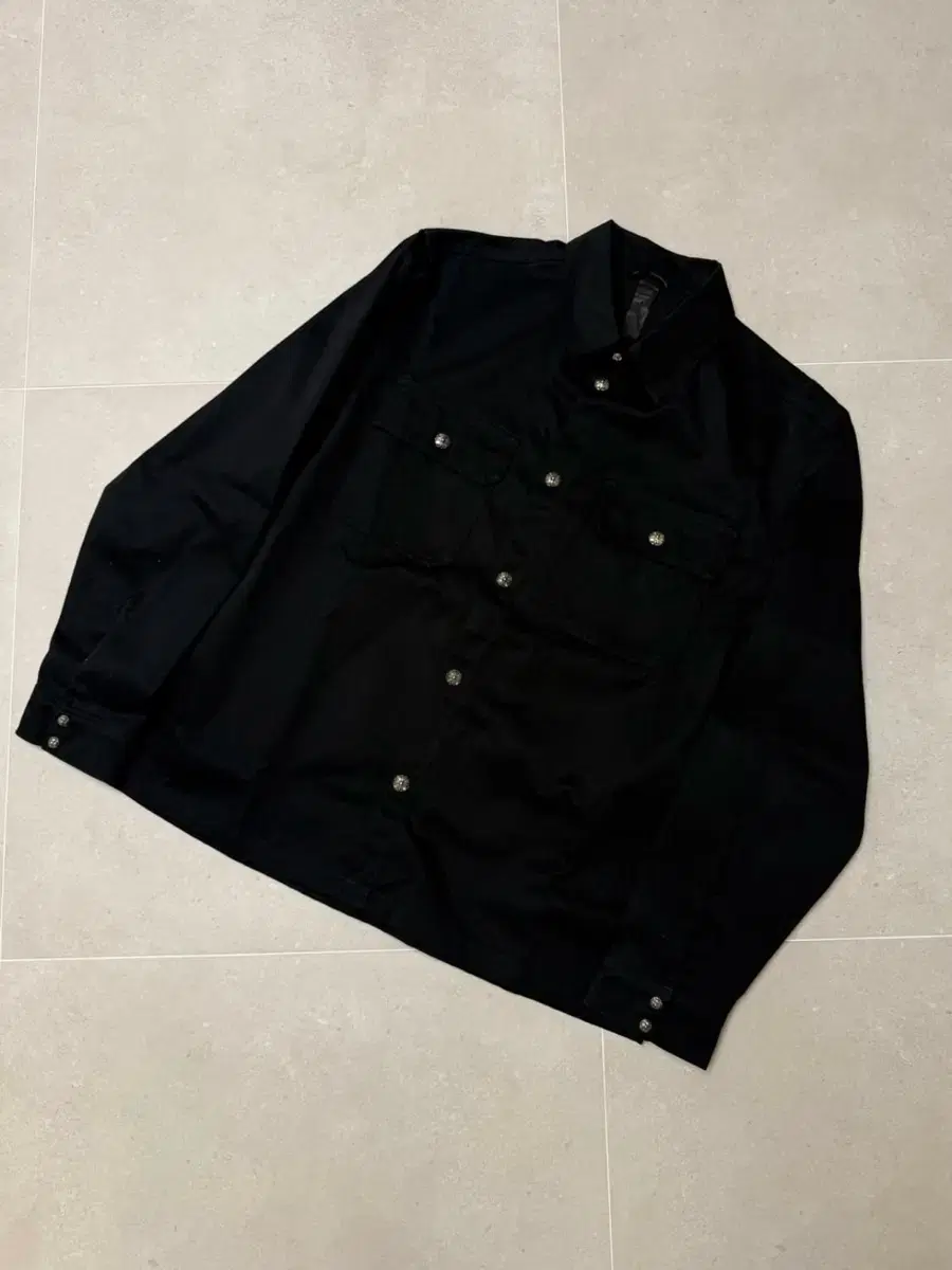 [XL] Chrome Hearts Workdog Shirt Jacket Black