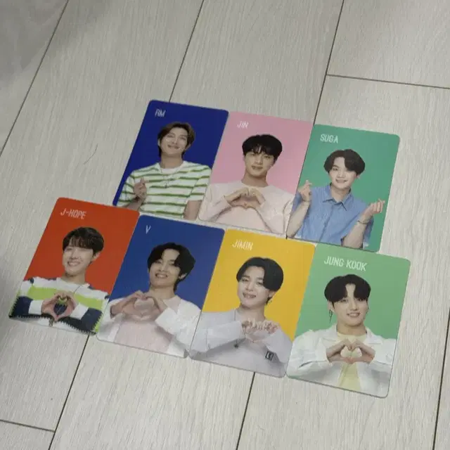 방탄소년단 칠성사이다 포카 세트