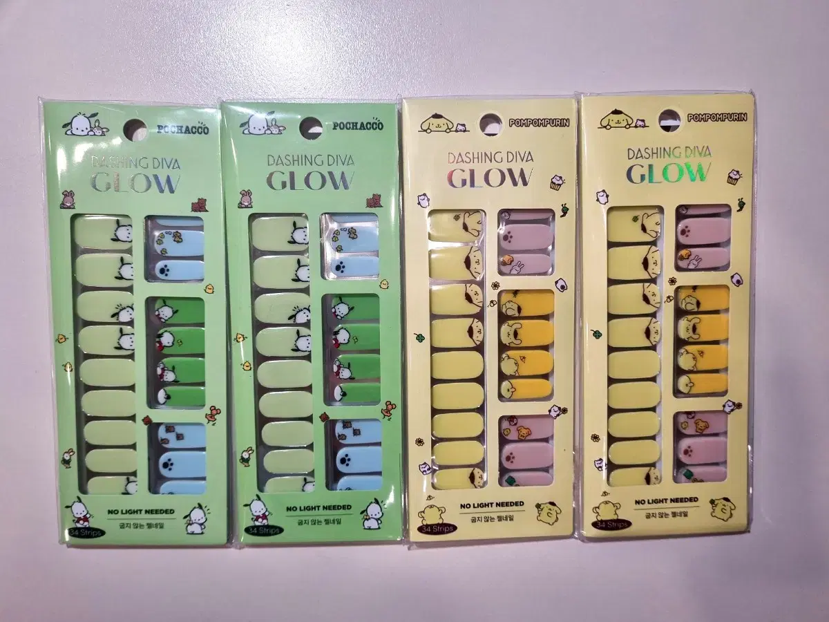 Dashing Diva San Rio nail tip nail sticker Pochacco, Pompompurin wts