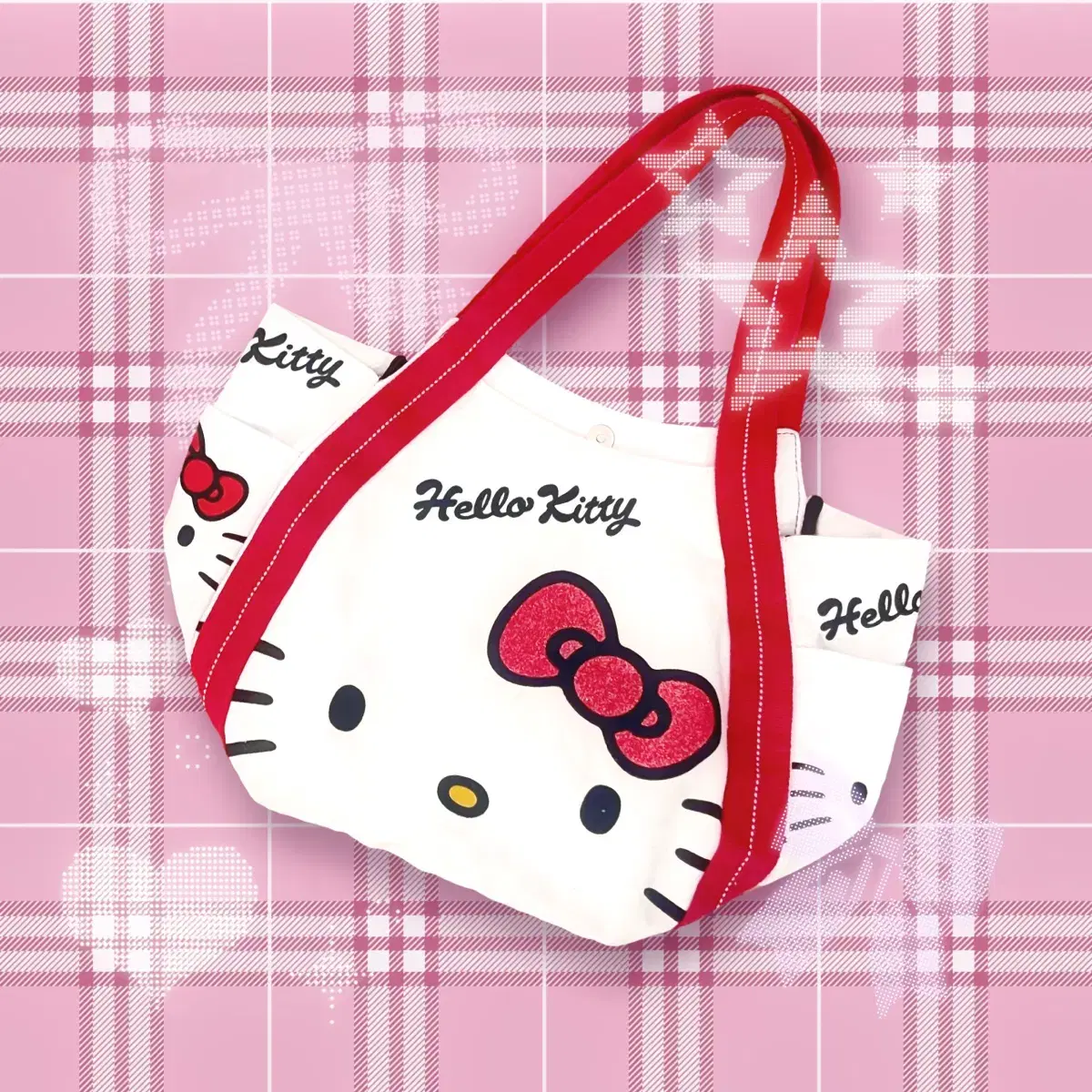 HELLO KITTY 산리오 정품 풀페이스 숄더 토트백 y2k 갸루