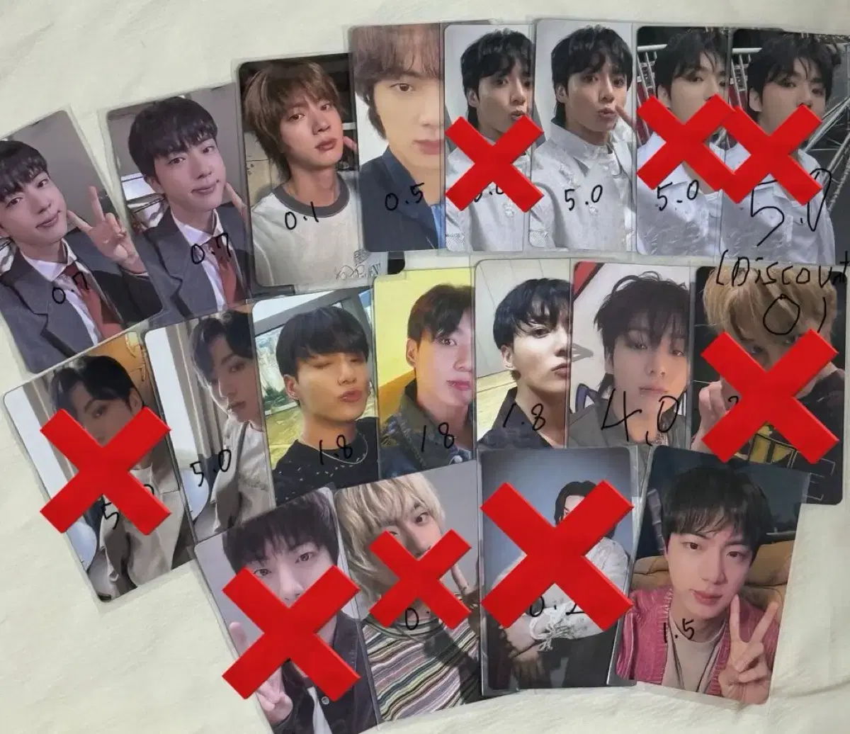방탄소년단 BTS GOLDEN JPFC 일본럭드 정국 포카 세트 pcs
