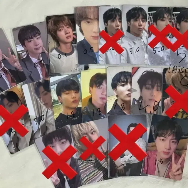 방탄소년단 BTS GOLDEN JPFC 일본럭드 정국 포카 세트 pcs