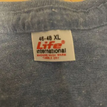 Life사 빈티지 70년대 반팔 무지 티셔츠 XL