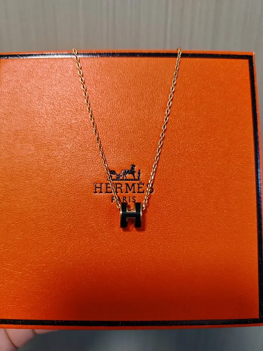 Hermès Popashmini Necklace Black
