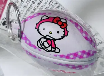 스퀴즈 키링 헬로키티 2019 헤이세이 레트로 공 럭비