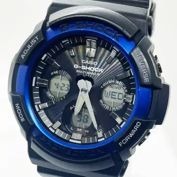 카시오 G-SHOCK 전파 솔라 멀티 밴드 블루 GAW-100