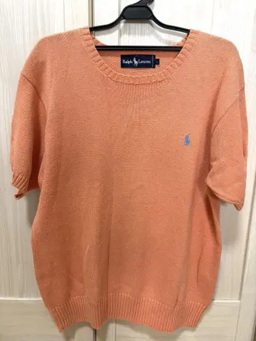 Ralph Lauren 랄프 로렌 반팔 니트 살몬 핑크 최종 할인