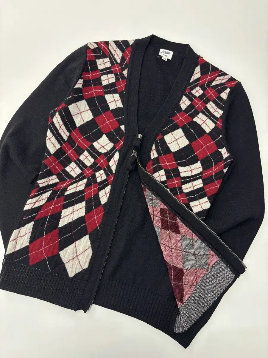 Jean Paul Gaultier Argyle multicolor knitted wool