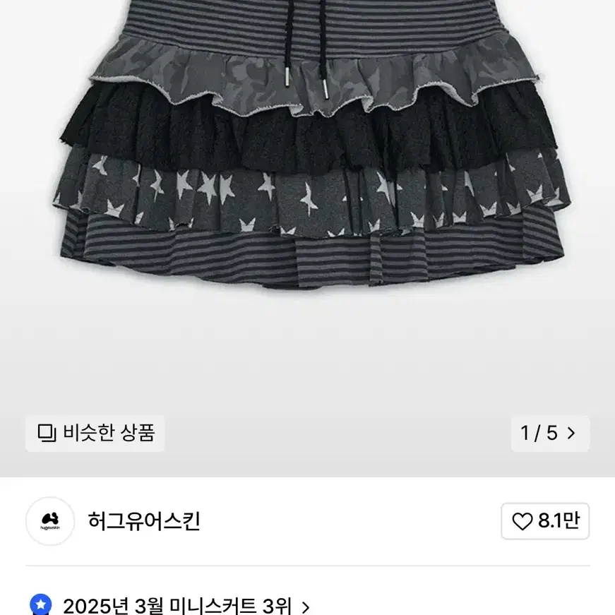 Hug Your Skin Cancan Layered Skirt Charcoal on Bunjang