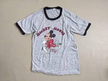 70s 80s 디즈니 미키 링거 티셔츠