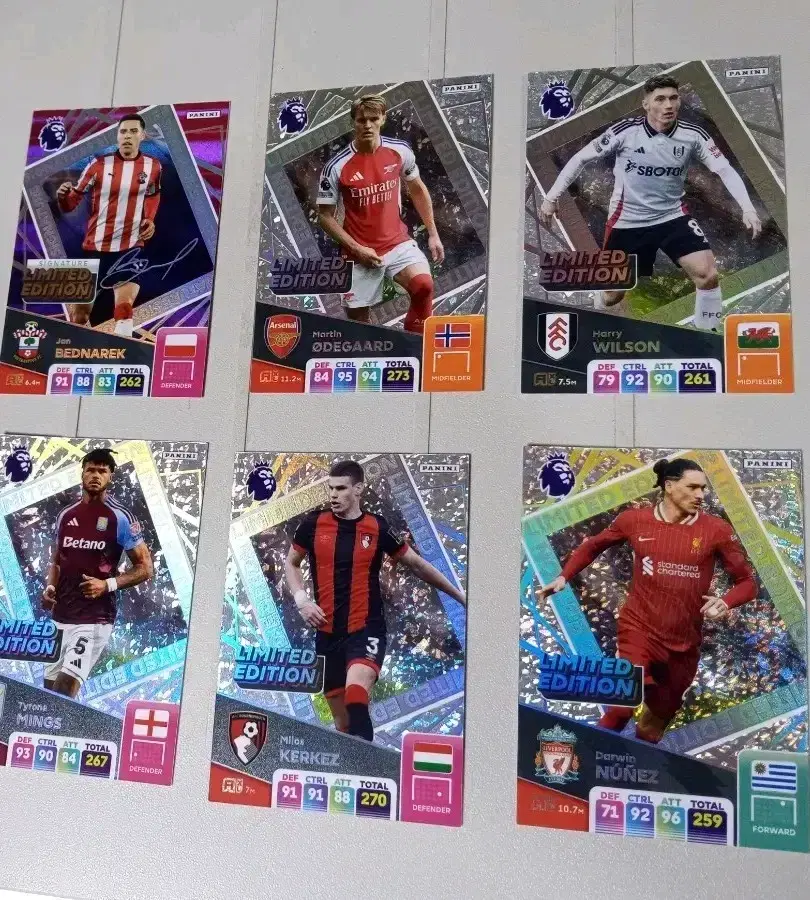 2025파니니panini이피엘epl카드탑스topps첼시아스날맨시티리버풀