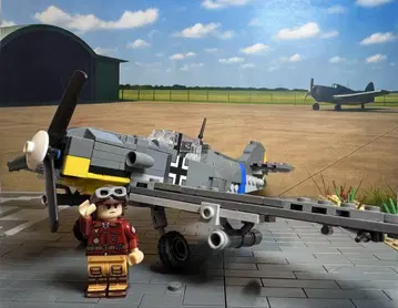 [조립 완료] 독일군 메사 슈미트 레고 호환 레고 호환 전투기 ww2