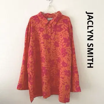 JACLYN SMITH 재클린 스미스 긴팔 알로하 셔츠 빅 사이즈