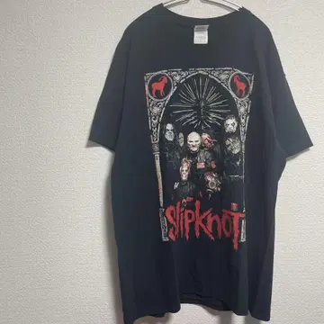 SLIPKNOT 슬립낫 양면 프린트 반팔 티셔츠 남성용 L