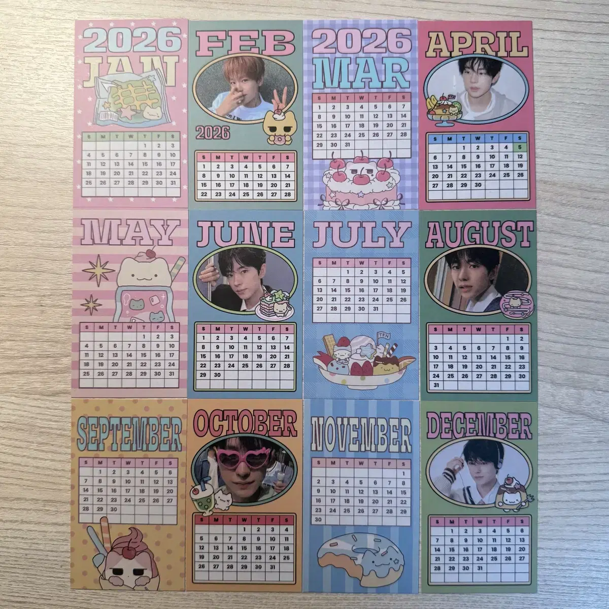 엔시티 위시 유우시 생일카페 토쿠노제과 달력 포카 양도 판매 럭드 특전