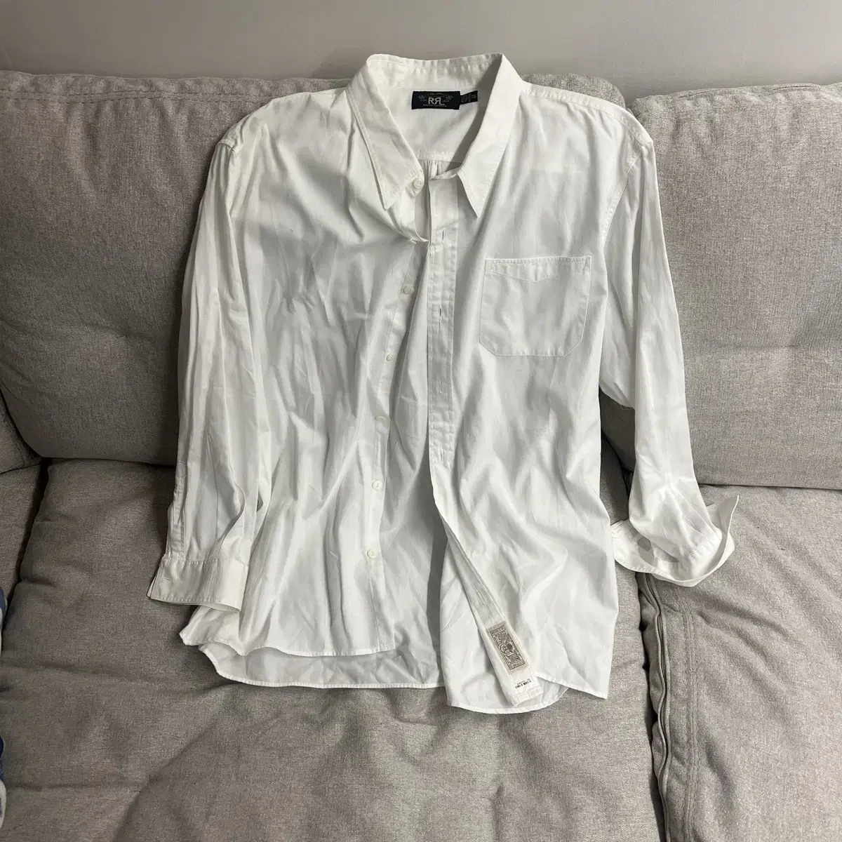 RRL 화이트 셔츠 XXL 초레어
