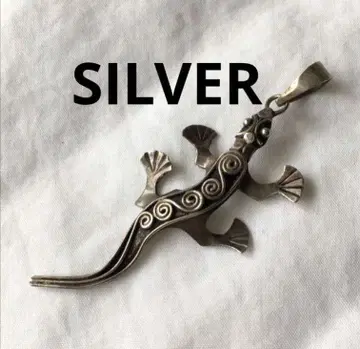 빈티지 도마뱀 실버 펜던트 탑 SILVER 에스닉