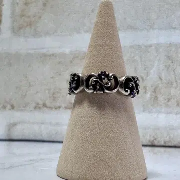 ANNA SUI 안나수이*반지*7호*보라색*퍼플*실버*미사용 새상품