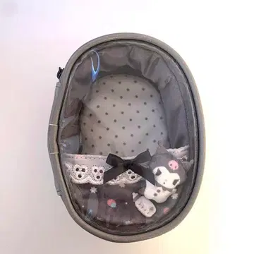 쿠로미 엔조이 아이돌 시리즈 쿠로미 봉제 인형 파우치 덕질 산리오